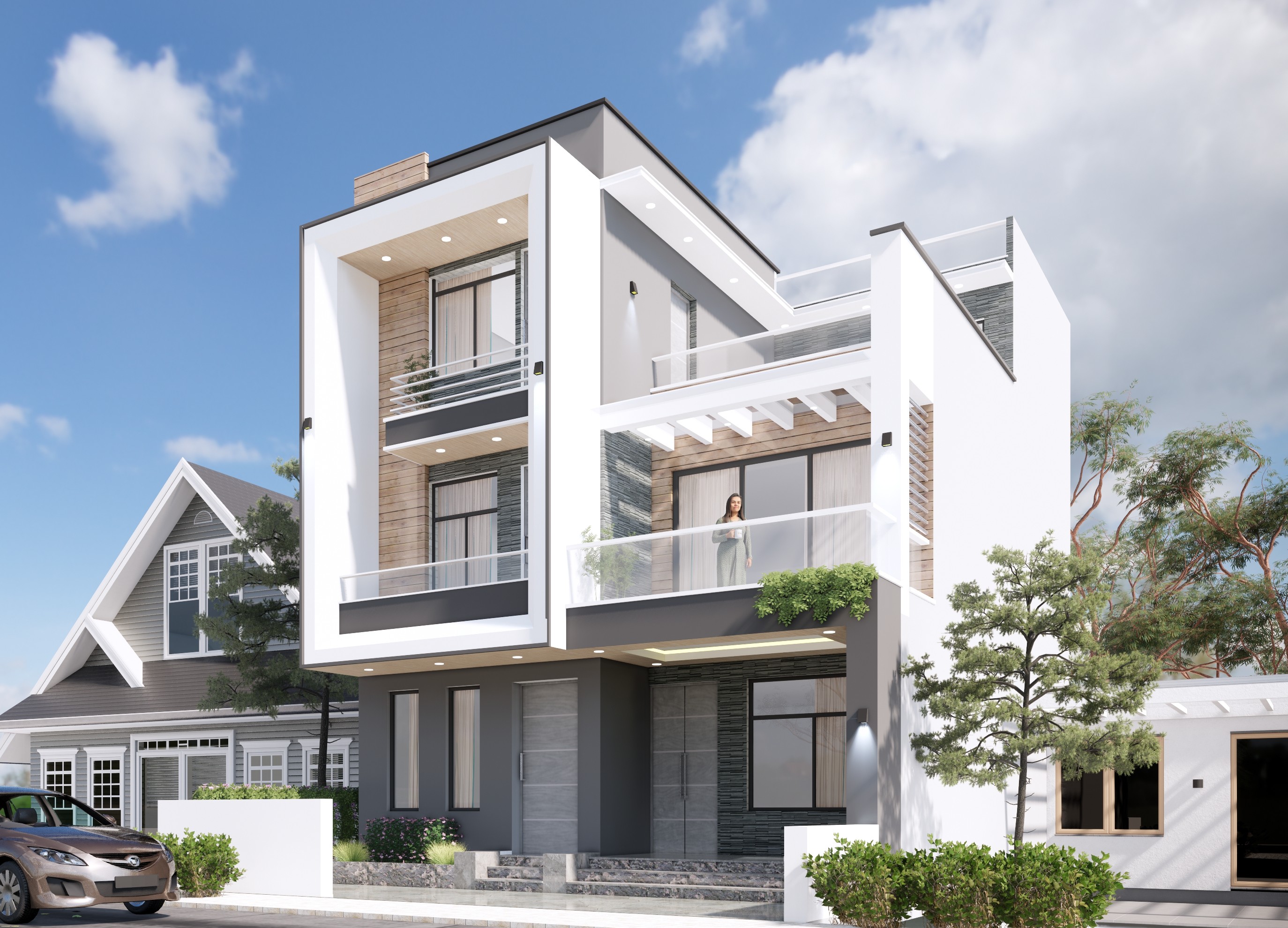 Residential home render representing loan eligibility planning